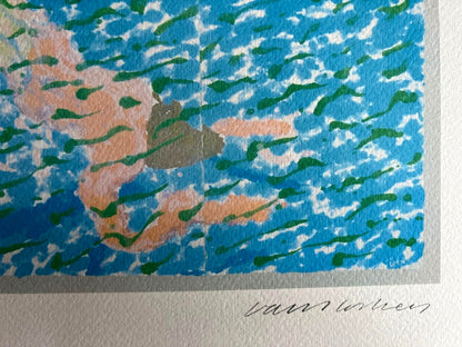 David Hockney Signed Hand Numbered Painting Coa