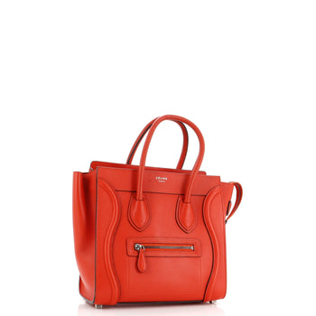 Celine Luggage Bag Grainy Leather Micro