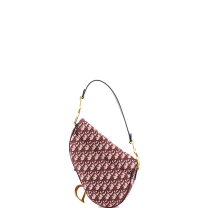 Christian Dior Saddle Handbag Oblique Canvas Medium