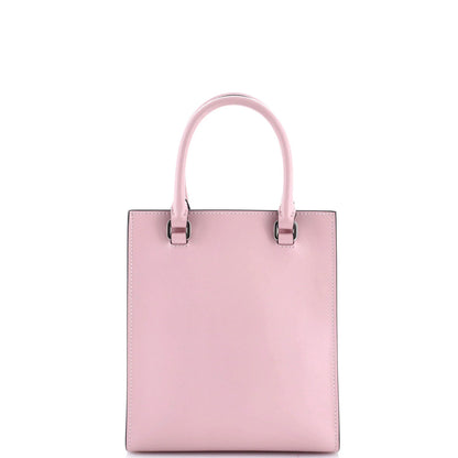 Prada Logo Drill Tote Leather Mini
