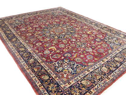 Handmade Traditional Classic Floral Style Oriental Rug Wool Home Carpet 10X13