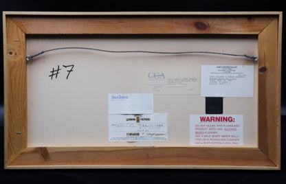 Steve Galloway & Edward Henderson Signed Original Painting Gouache On Paper 1986