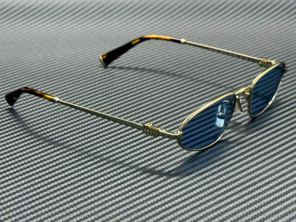 MIU MU A52S ZVN60O Pale Gold Light Blue Women's 52 mm Sunglasses