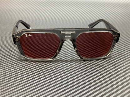 Transparent Gray Corrigan Sunglasses 6684D0 54 mm Ray Ban RB4397 Unisex