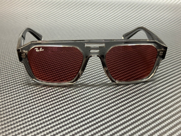 Transparent Gray Corrigan Sunglasses 6684D0 54 mm Ray Ban RB4397 Unisex