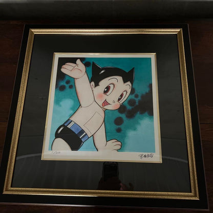 Osamu Tezuka Atom (Smile) Piezograph Paper Limited Giclee Print 1/200 Signed Coa