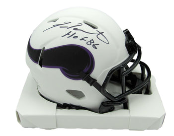 Fran Tarkenton Hof Signed/Inscribe Vikings Lunar