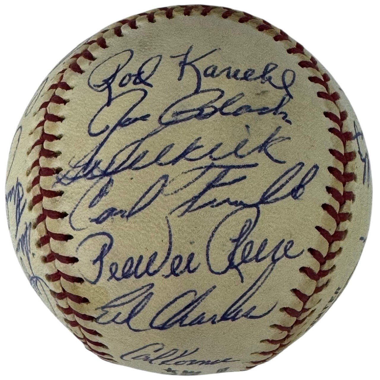 Old Timers Autographed Official National League Baseball