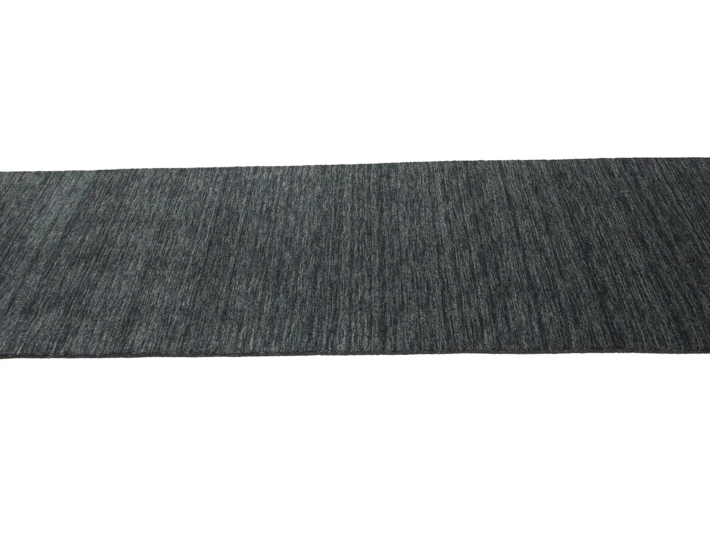 Charcoal Solid Hand-Loomed 3X10 Gabbeh Wool Rug Oriental Home Decor Carpet