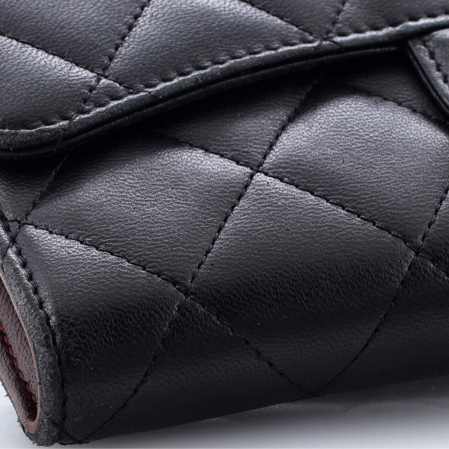Chanel L-Flap Wallet Quilted Lambskin Long