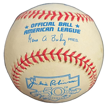 Signed Jackie Robinson Basebal 50th Anniversary Duke of Flatbush