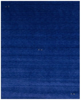 Royal Blue Pictorial Style 8X10 Gabbeh Modern Rug