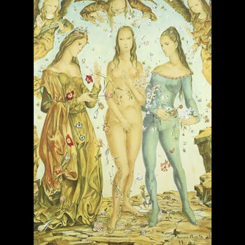 Foujita Baptme De Fleurs Lithograph 1998 Adagp Ed.147/275 Framed