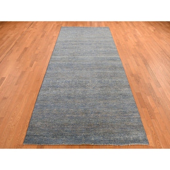 5'X14' Blue Kohinoor Collection 100% Wool Hand Knotted Gallery Size Rug