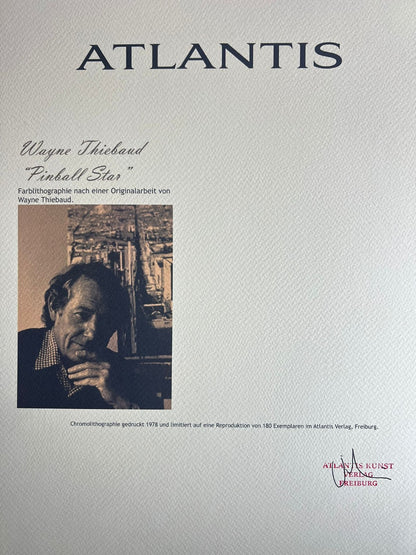 Wayne Thiebaud Lithograph