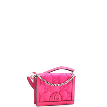 Gucci Gg Marmont Flap Messenger Bag Gg Matelasse Nylon With Leather Mini