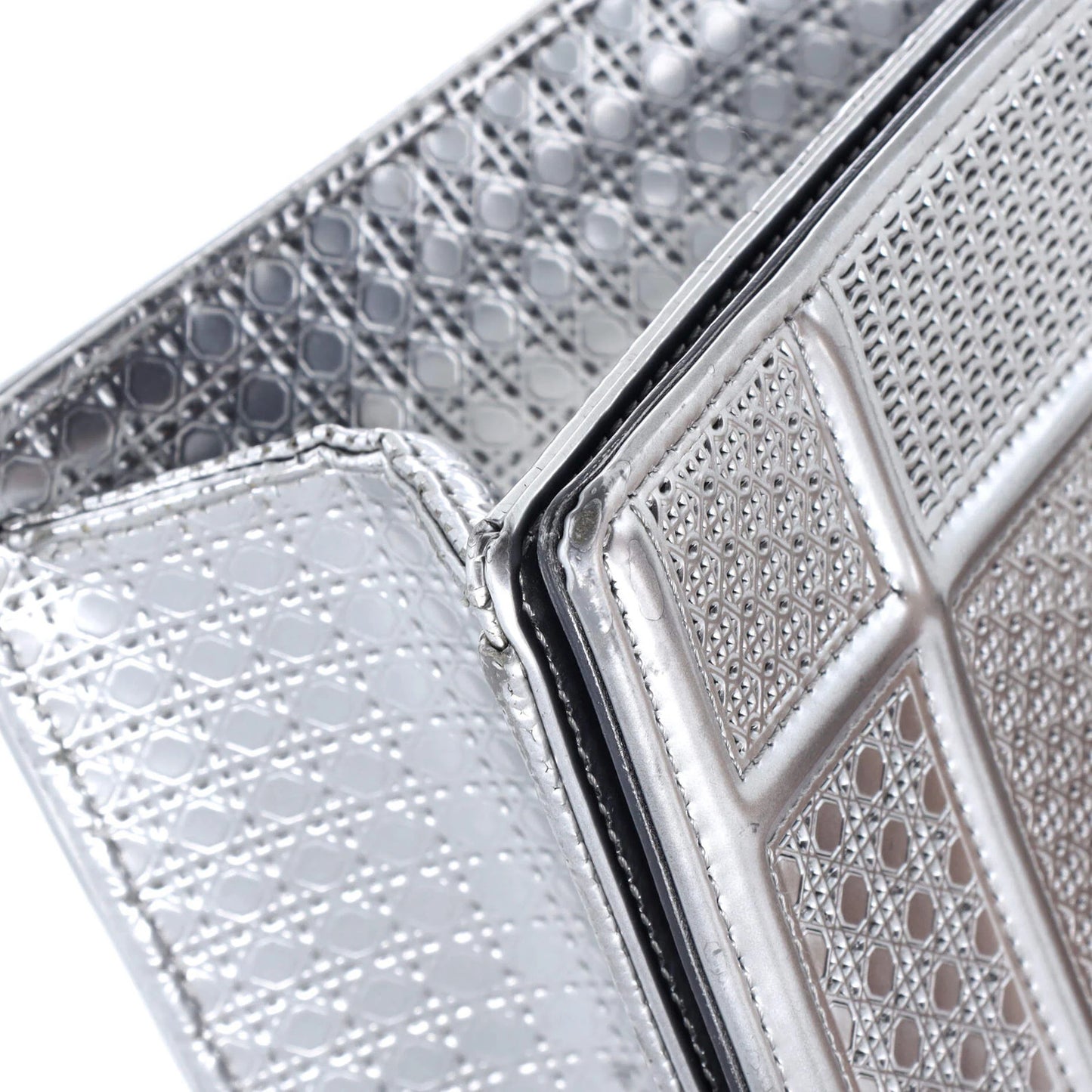 Christian Dior Diorama Flap Bag Cannage Embossed Calfskin Medium