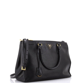 Prada Galleria Double Zip Tote Saffiano Leather Medium
