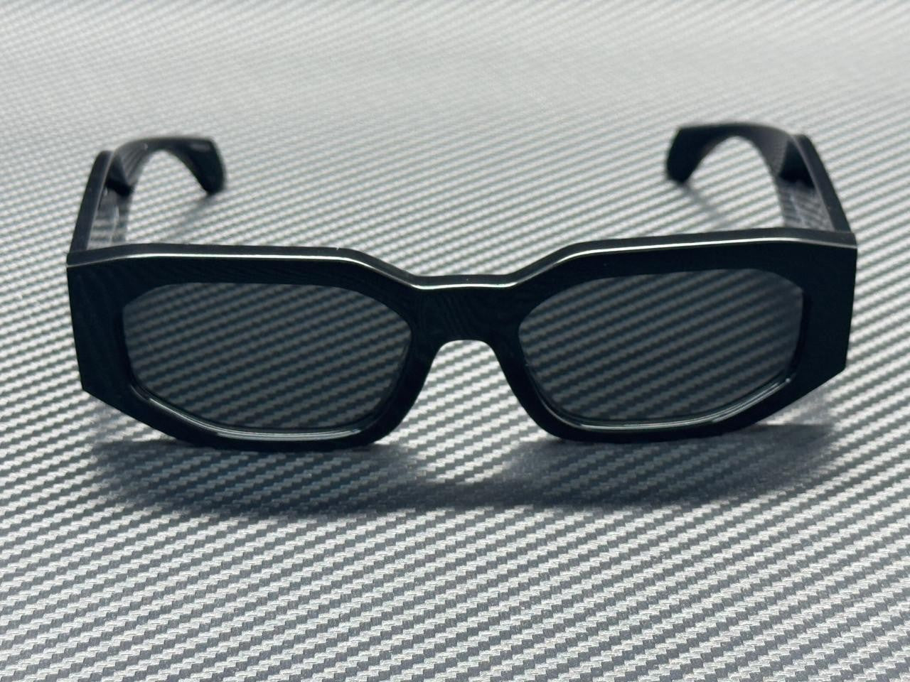 VERSACE VE4489U 536087 Black Grey Men's 55 mm Sunglasses