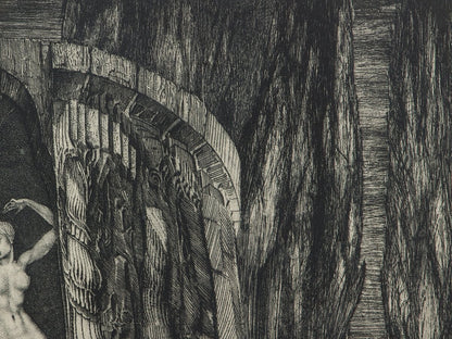 Ernst Fuchs Birth Of Venus Etching, Signed, Very Rare Ed.20, Fantastic Realism