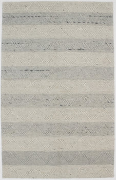 Modern Hand-Tufted Wool Area Rug Zig-Zag Design