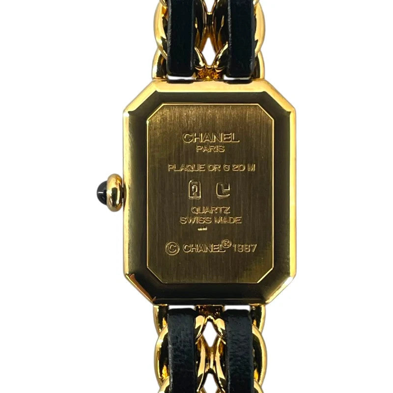 Chanel Premire S H0001 Black Gp Quartz