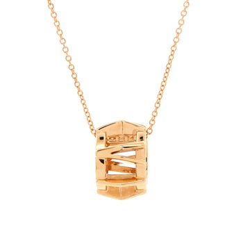 Tiffany & Co. Atlas X Open Pendant Necklace 18K Rose Gold