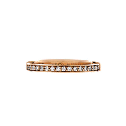 Tiffany & Co. Lock Ring 18K Rose Gold With Diamonds