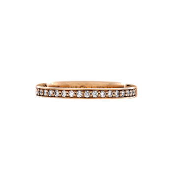 Tiffany & Co. Lock Ring 18K Rose Gold With Diamonds