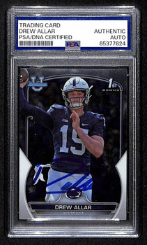 Drew Allar Penn State Signed/Auto 2022 Bowman U Chrome Card #59 Psa/Dna 193359