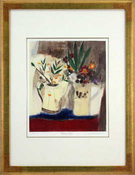 Leo Mcdowell (Uk) Original Lithograph Pencil Signed Numbered Framed Still Life