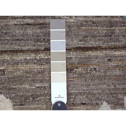 11'8"X15'6" Brown Anatolian Village Inspired Design Wool Hand Knotted Rug