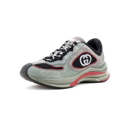 Gucci Run Sneakers Technical Fabric And Suede