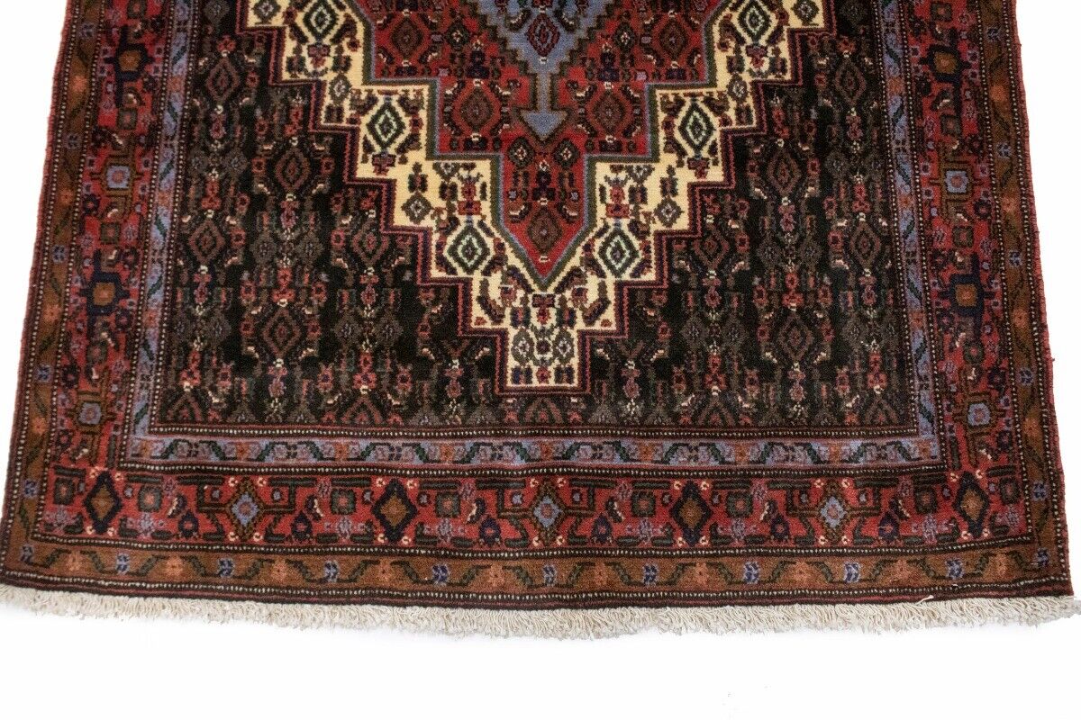 Vintage Handmade Oriental Area Rug Geometric