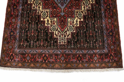 Vintage Handmade Oriental Area Rug Geometric