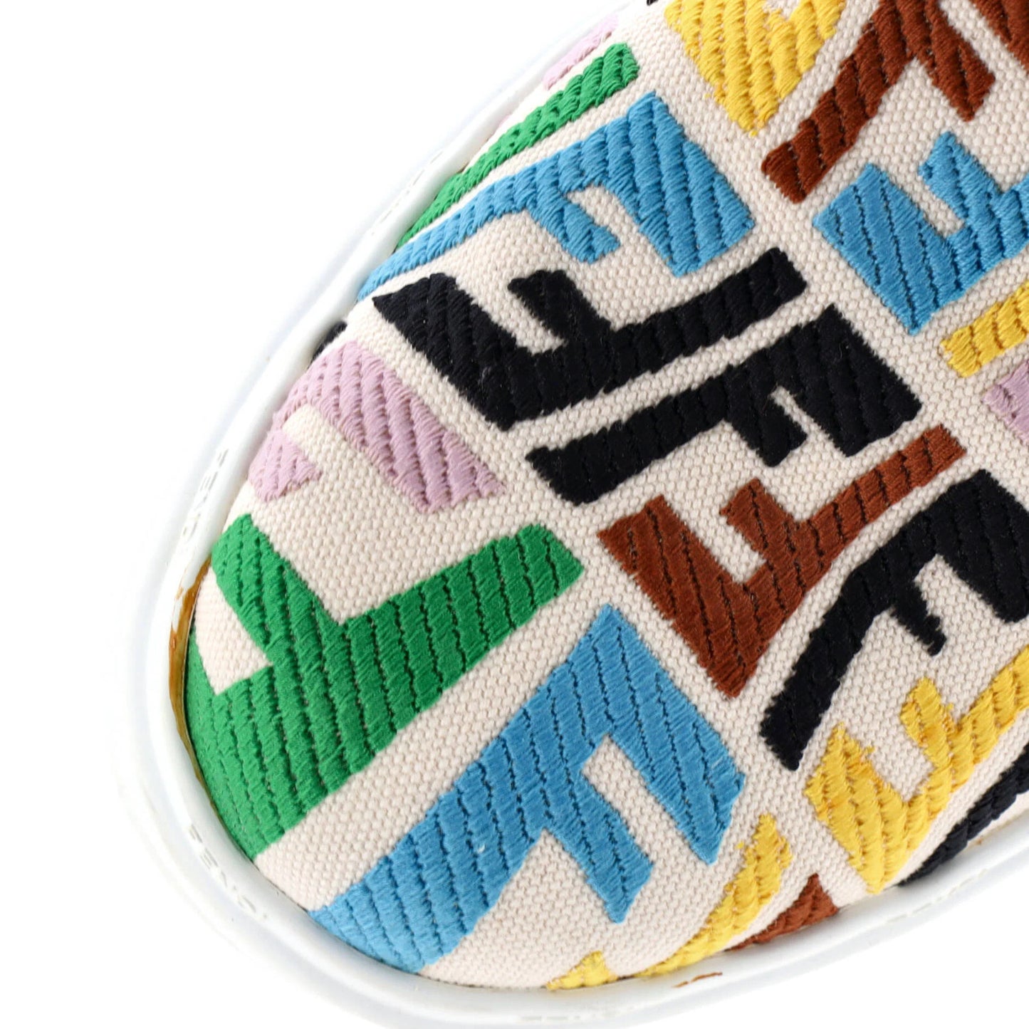 Fendi Women'S Fendi Rise Slip-On Sneakers Vertigo Zucca Cotton