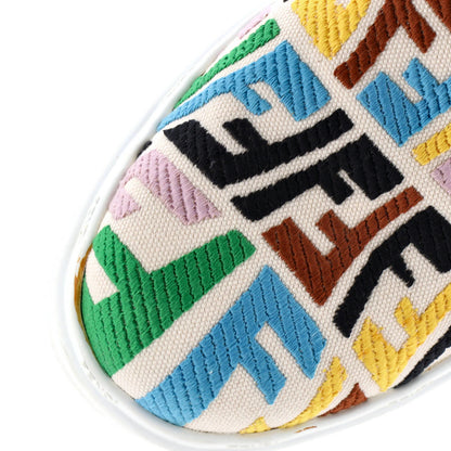 Fendi Women'S Fendi Rise Slip-On Sneakers Vertigo Zucca Cotton