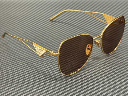 PRADA PR 57YS 5AK10D Gold Brown Women's 57 mm