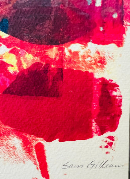 Numbered Sam Gilliam Lithograph with COA in Pencil