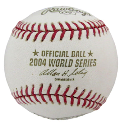 Signed Derek Lowe Baseball 2004 World Series JSA 208262 Inscribed Boston Red Sox