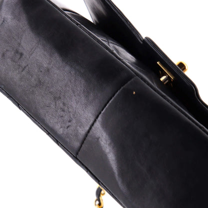 Chanel Vintage Cc Chain Flap Bag Quilted Lambskin Medium