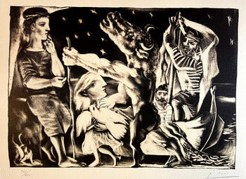 Pablo Picasso Lithograph Coa Signed Numbered By Hand