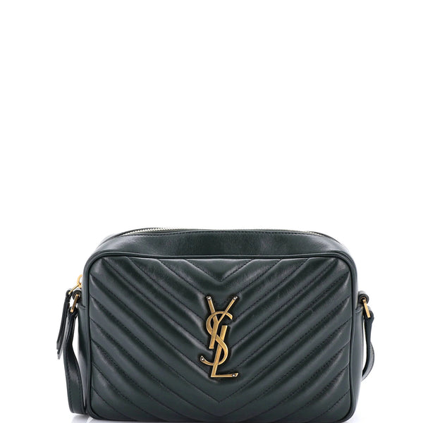 Saint Laurent Small Matelasse Chevron Leather Camera Bag