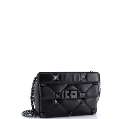 Valentino Garavani Roman Stud Flap Bag Quilted Leather Medium