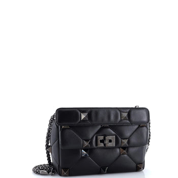 Valentino Garavani Roman Stud Flap Bag Quilted Leather Medium