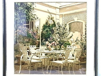 Susan Sahall (American) Original Serigraph/Silkscreen Art Print Signed Framed