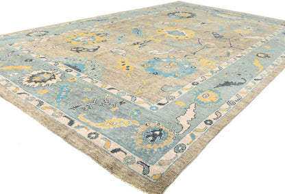 Extra Large Hand-Knotted Oushak Chobi Oriental