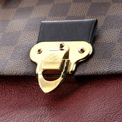 Louis Vuitton Vavin Handbag Damier With Leather Pm