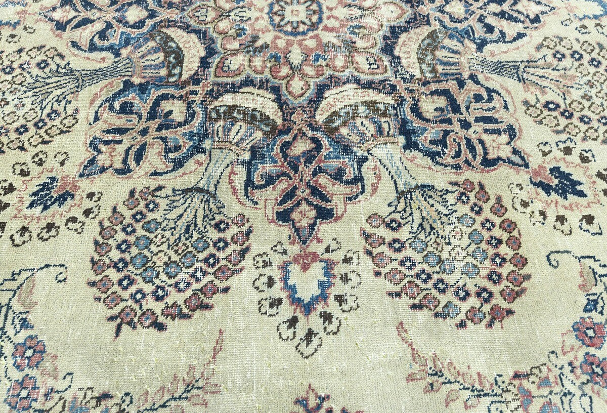 9'6X12'8 Ft Antique Distressed Stone-Washed
