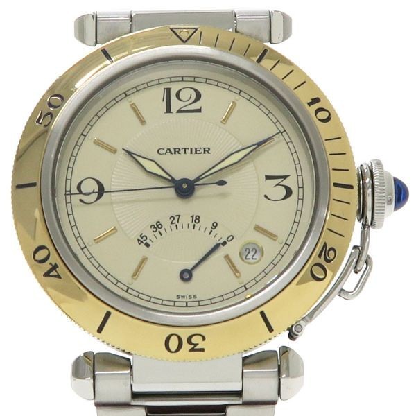 Cartier Pasha 38Mm Power Reserve W31012H3 Men'S Used Watch #31025